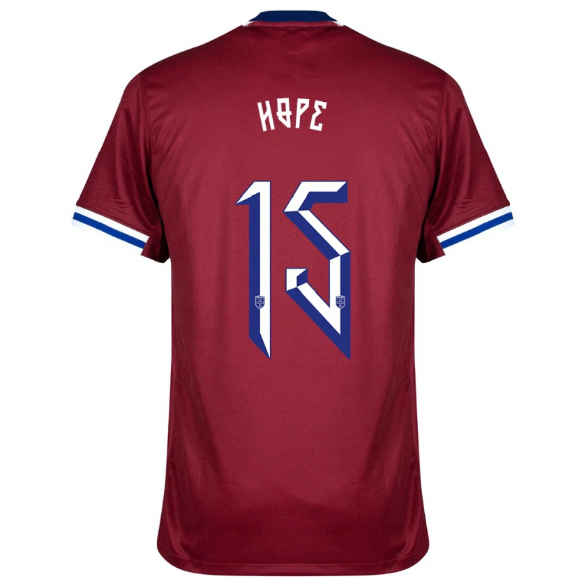 Danxen Uomo Maglia Norvegia Mikkel Hope #15 Rosso Blu Bianco Kit Gara Home 24-26 Maglietta