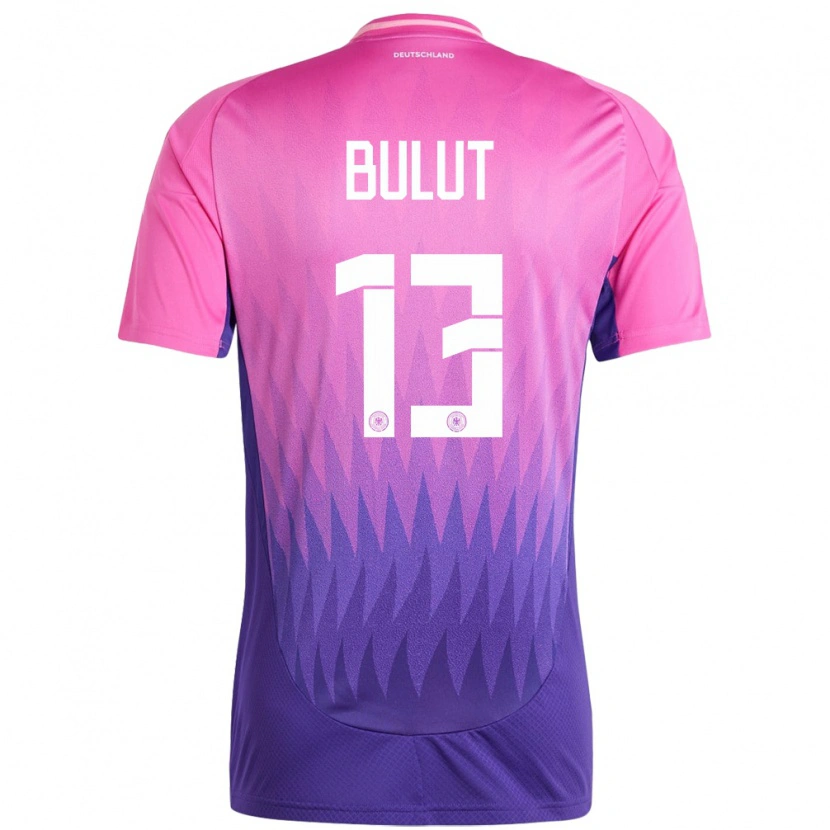 Danxen Uomo Maglia Germania Taylan Bulut #13 Rosa Viola Kit Gara Away 24-26 Maglietta