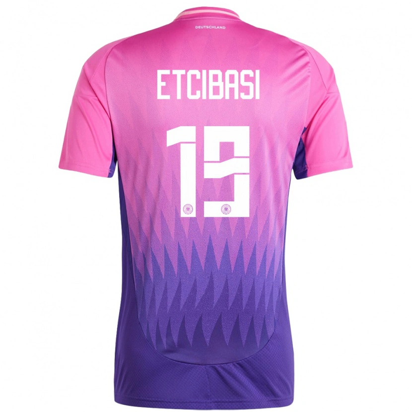 Danxen Uomo Maglia Germania Taycan Etcibasi #19 Rosa Viola Kit Gara Away 24-26 Maglietta