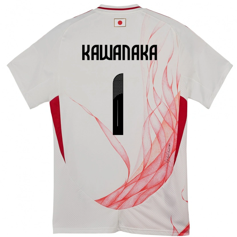 Danxen Uomo Maglia Giappone Aoto Kawanaka #1 Bianco Kit Gara Away 24-26 Maglietta