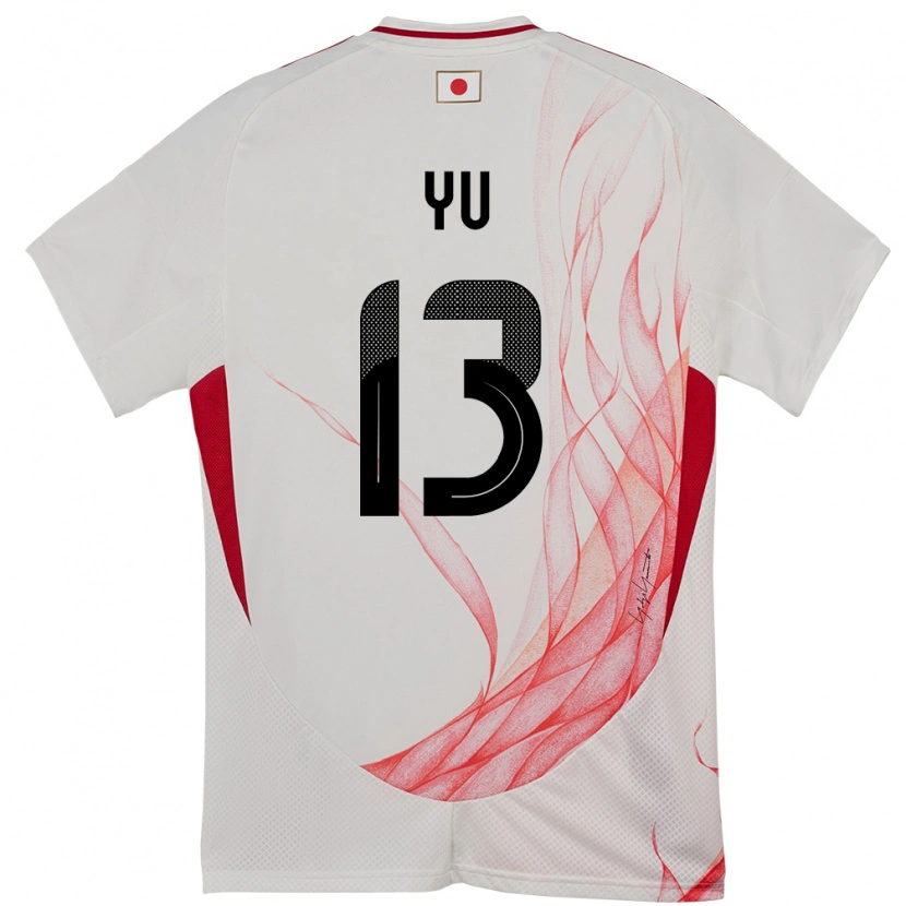Danxen Uomo Maglia Giappone Yu Hirakawa #13 Bianco Kit Gara Away 24-26 Maglietta