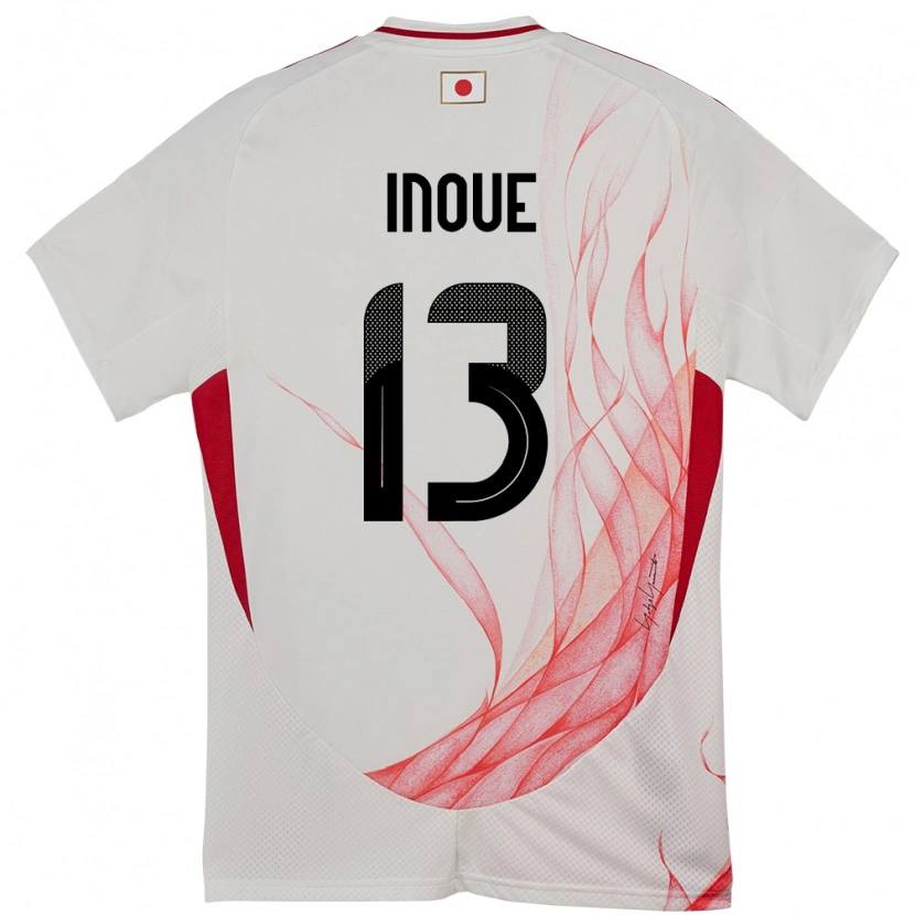 Danxen Uomo Maglia Giappone Aren Inoue #13 Bianco Kit Gara Away 24-26 Maglietta