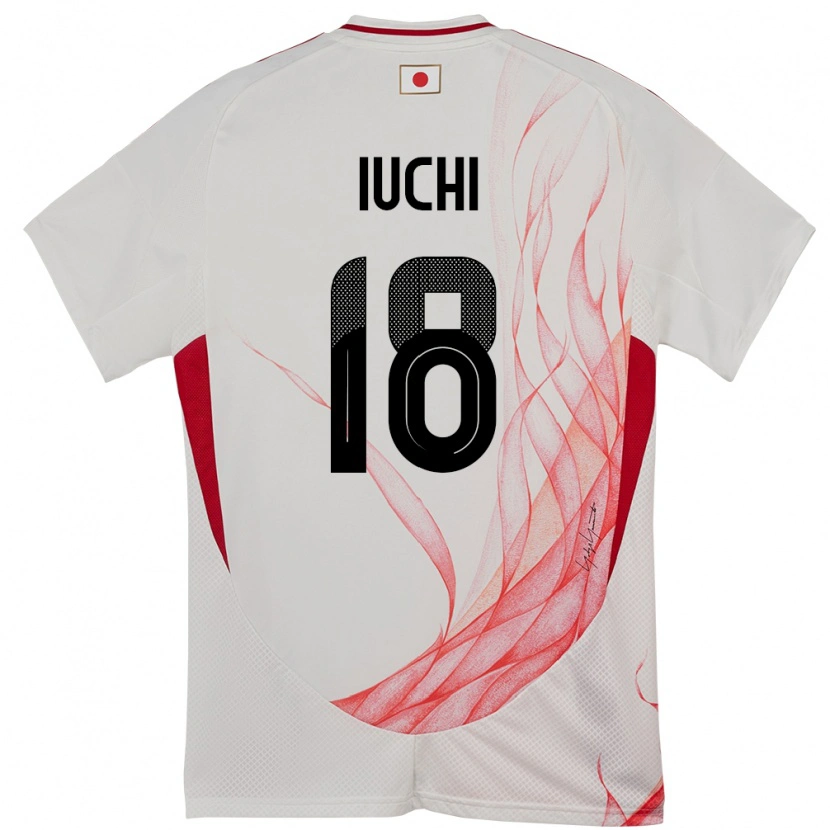 Danxen Uomo Maglia Giappone Yosuke Iuchi #18 Bianco Kit Gara Away 24-26 Maglietta