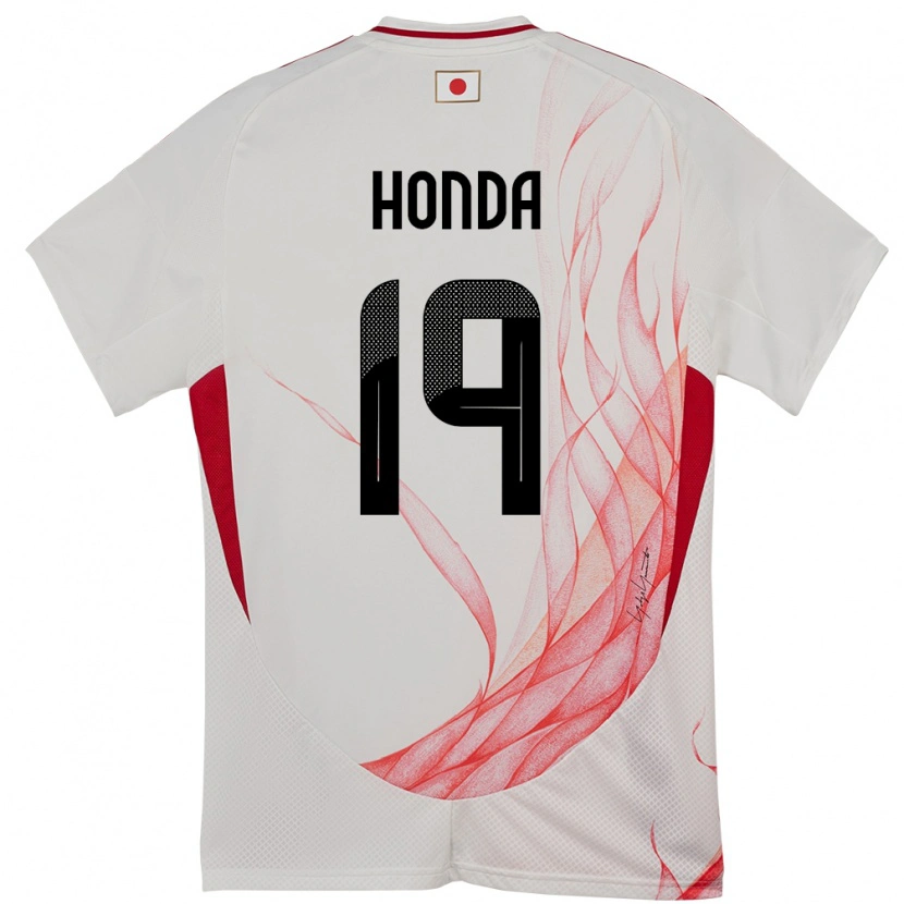 Danxen Uomo Maglia Giappone Fuchi Honda #19 Bianco Kit Gara Away 24-26 Maglietta
