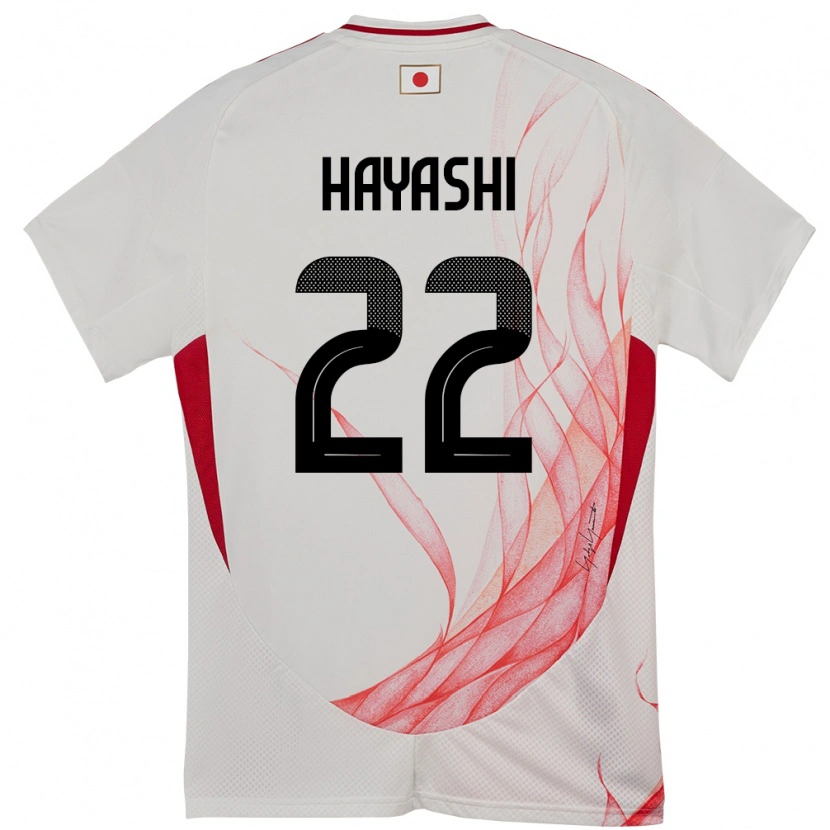 Danxen Uomo Maglia Giappone Sotaro Hayashi #22 Bianco Kit Gara Away 24-26 Maglietta