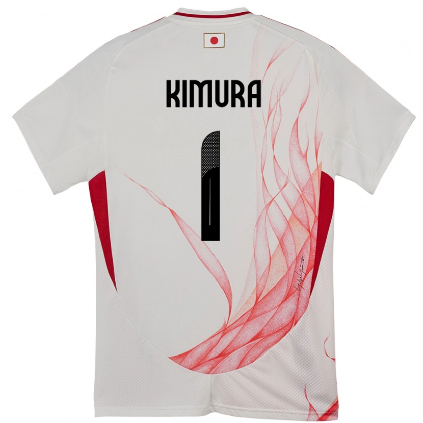 Danxen Uomo Maglia Giappone Ryoya Kimura #1 Bianco Kit Gara Away 24-26 Maglietta