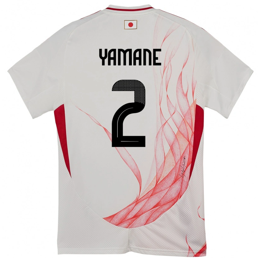 Danxen Uomo Maglia Giappone Miki Yamane #2 Bianco Kit Gara Away 24-26 Maglietta