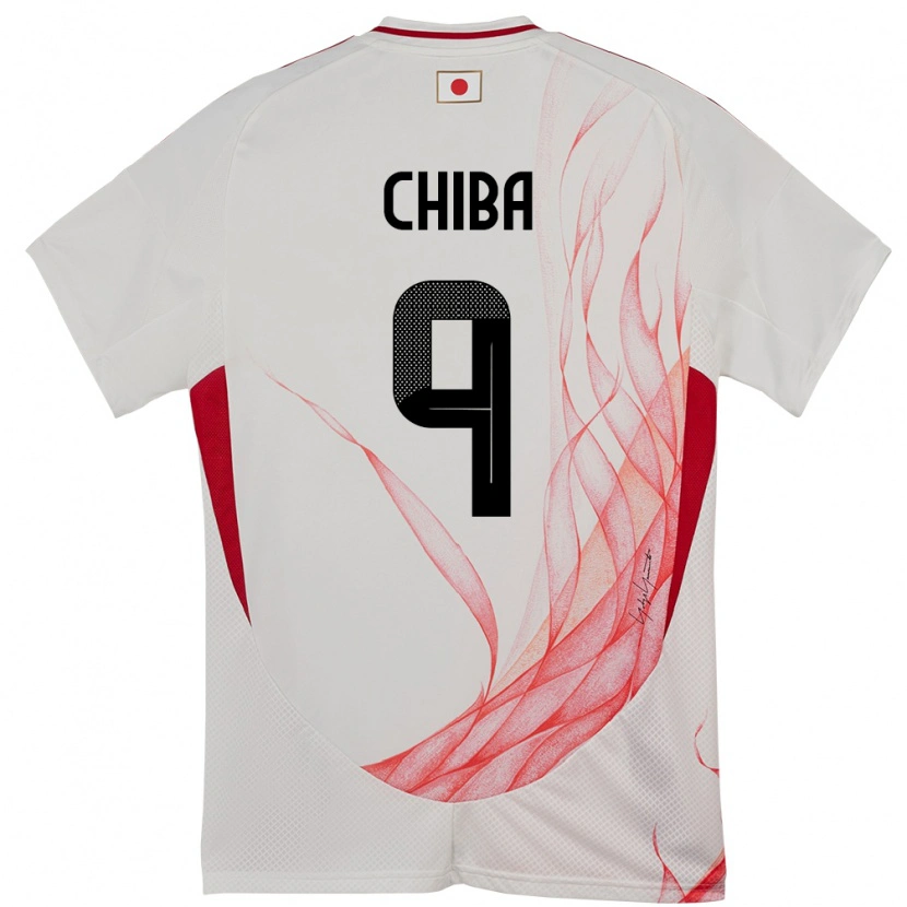 Danxen Uomo Maglia Giappone Kanta Chiba #9 Bianco Kit Gara Away 24-26 Maglietta