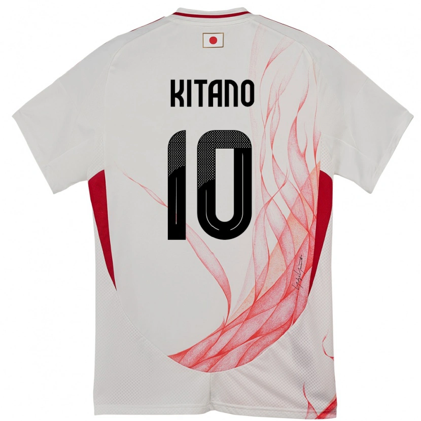 Danxen Uomo Maglia Giappone Sota Kitano #10 Bianco Kit Gara Away 24-26 Maglietta