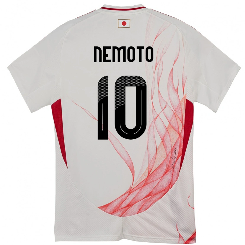Danxen Uomo Maglia Giappone Kotaro Nemoto #10 Bianco Kit Gara Away 24-26 Maglietta