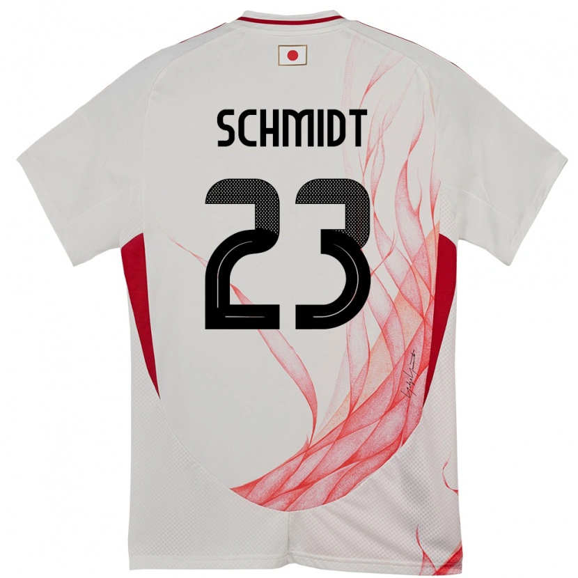 Danxen Uomo Maglia Giappone Daniel Schmidt #23 Bianco Kit Gara Away 24-26 Maglietta