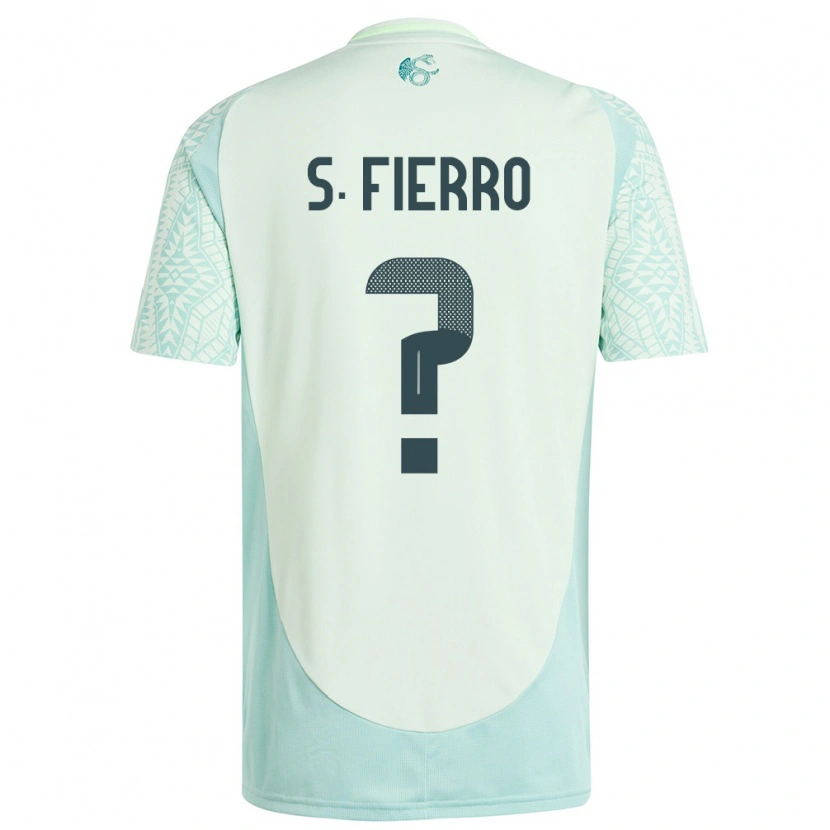 Danxen Uomo Maglia Messico Sebastián Fierro #0 Lino Verde Kit Gara Away 24-26 Maglietta