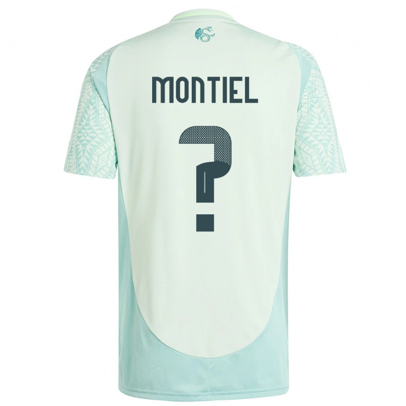 Danxen Uomo Maglia Messico Elías Montiel #0 Lino Verde Kit Gara Away 24-26 Maglietta