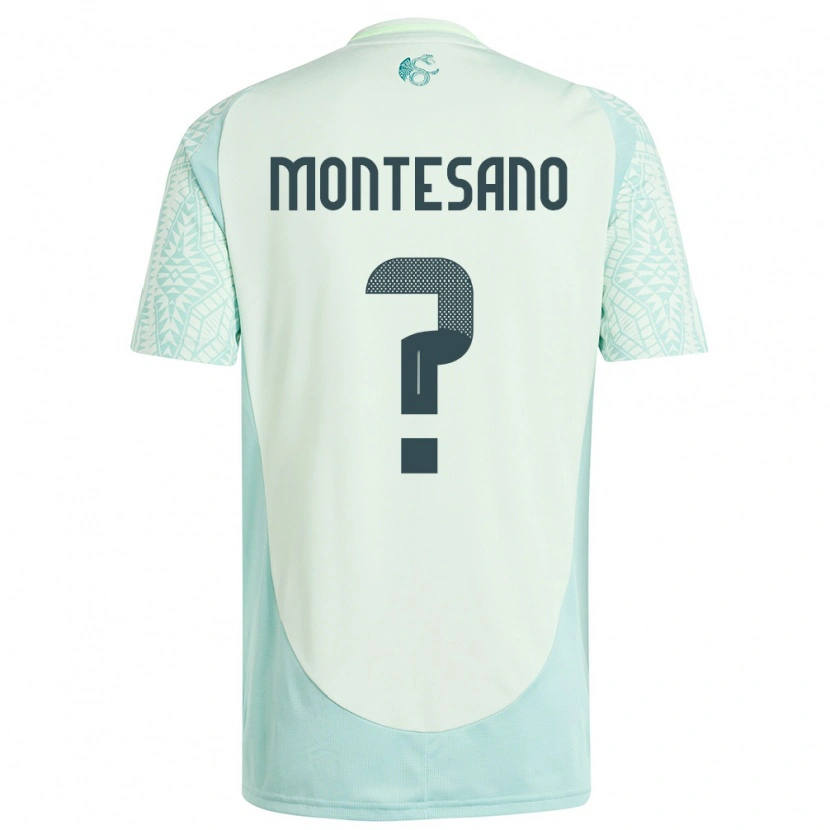 Danxen Uomo Maglia Messico Jesús Montesano #0 Lino Verde Kit Gara Away 24-26 Maglietta