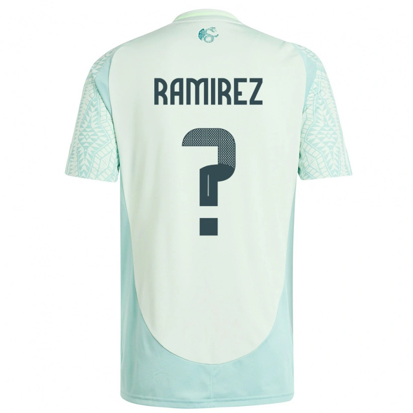 Danxen Uomo Maglia Messico Leonardo Ramirez #0 Lino Verde Kit Gara Away 24-26 Maglietta