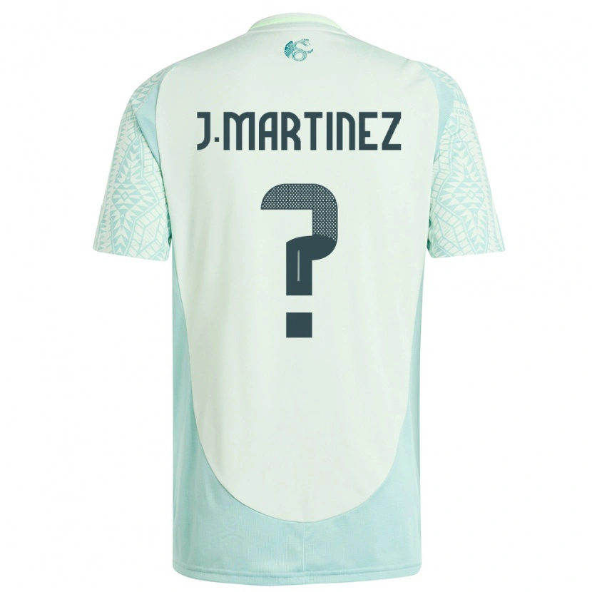 Danxen Uomo Maglia Messico Juan Martínez #0 Lino Verde Kit Gara Away 24-26 Maglietta