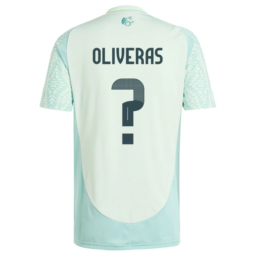 Danxen Uomo Maglia Messico Robert Oliveras #0 Lino Verde Kit Gara Away 24-26 Maglietta