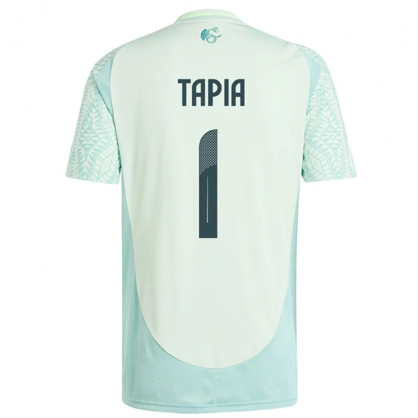 Danxen Uomo Maglia Messico Fernando Tapia #1 Lino Verde Kit Gara Away 24-26 Maglietta