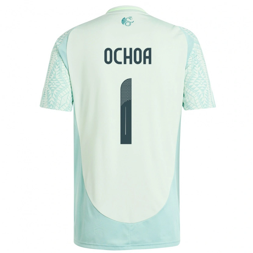 Danxen Uomo Maglia Messico Emmanuel Ochoa #1 Lino Verde Kit Gara Away 24-26 Maglietta