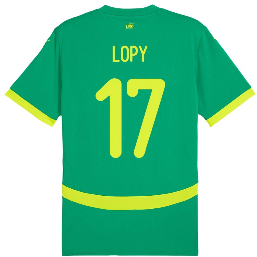 Danxen Uomo Maglia Senegal Dion Lopy #17 Verde Kit Gara Away 24-26 Maglietta