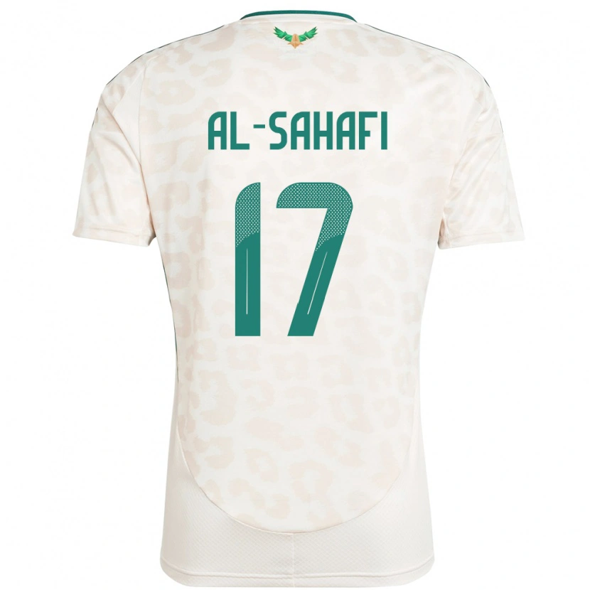 Danxen Uomo Maglia Arabia Saudita Marwan Al-Sahafi #17 Bianco Kit Gara Away 24-26 Maglietta