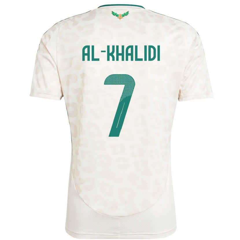 Danxen Uomo Maglia Arabia Saudita Tamim Al-Khalidi #7 Bianco Kit Gara Away 24-26 Maglietta
