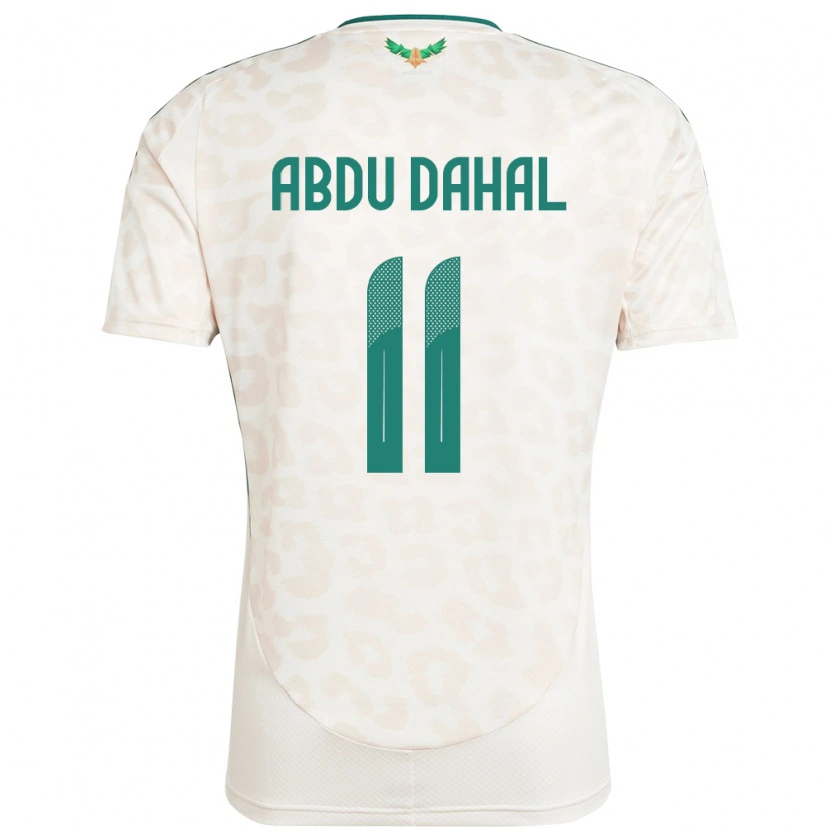 Danxen Uomo Maglia Arabia Saudita Sabri Abdu Dahal #11 Bianco Kit Gara Away 24-26 Maglietta