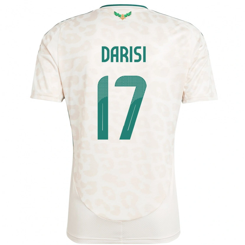 Danxen Uomo Maglia Arabia Saudita Abdulkarim Darisi #17 Bianco Kit Gara Away 24-26 Maglietta