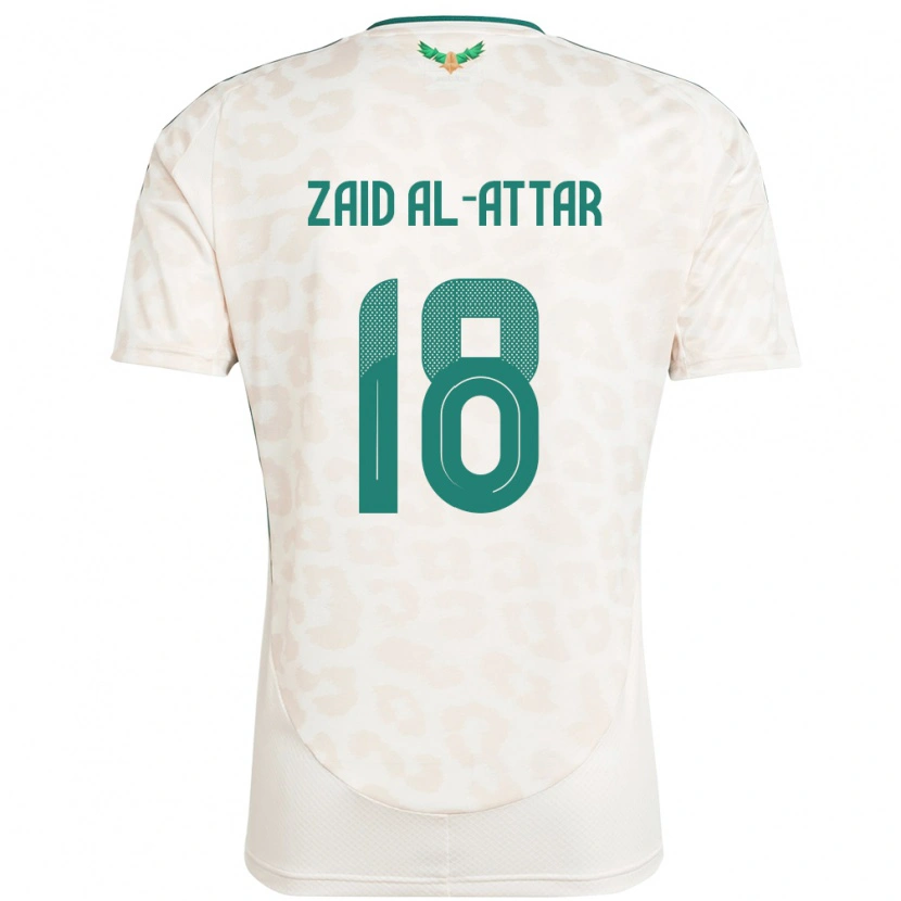 Danxen Uomo Maglia Arabia Saudita Ramez Zaid Al-Attar #18 Bianco Kit Gara Away 24-26 Maglietta