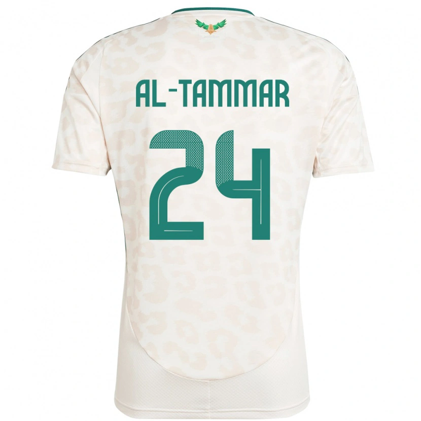 Danxen Uomo Maglia Arabia Saudita Abdulaziz Al-Tammar #24 Bianco Kit Gara Away 24-26 Maglietta