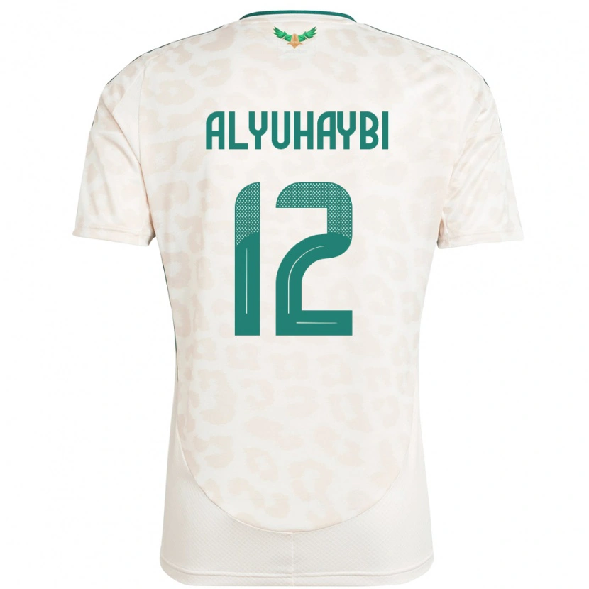 Danxen Uomo Maglia Arabia Saudita Ammar Alyuhaybi #12 Bianco Kit Gara Away 24-26 Maglietta