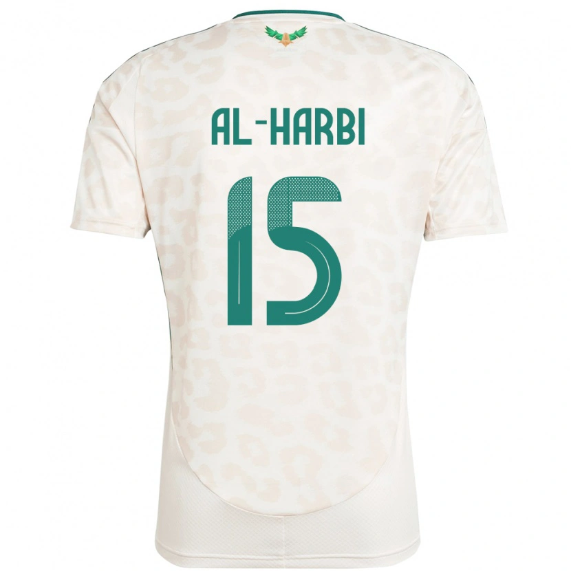 Danxen Uomo Maglia Arabia Saudita Mashael Al Harbi #15 Bianco Kit Gara Away 24-26 Maglietta