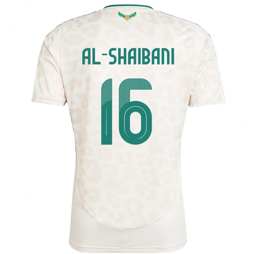 Danxen Uomo Maglia Arabia Saudita Asrar Al Shaibani #16 Bianco Kit Gara Away 24-26 Maglietta