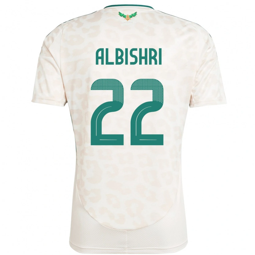 Danxen Uomo Maglia Arabia Saudita Nawaf Albishri #22 Bianco Kit Gara Away 24-26 Maglietta