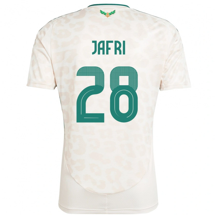 Danxen Uomo Maglia Arabia Saudita Farah Jafri #28 Bianco Kit Gara Away 24-26 Maglietta