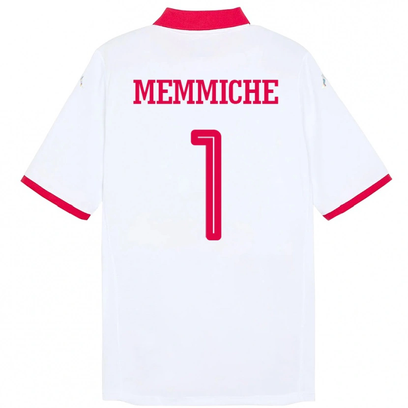 Danxen Uomo Maglia Tunisia Amanallah Memmiche #1 Bianco Kit Gara Away 24-26 Maglietta