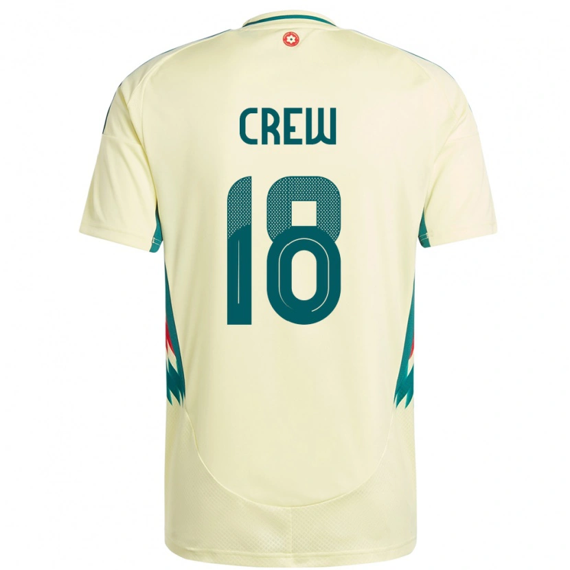 Danxen Uomo Maglia Galles Charlie Crew #18 Beige Giallo Kit Gara Away 24-26 Maglietta