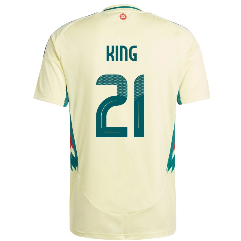 Danxen Uomo Maglia Galles Tom King #21 Beige Giallo Kit Gara Away 24-26 Maglietta