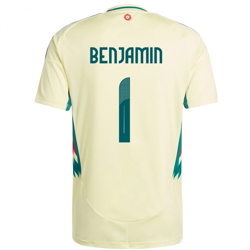 Danxen Uomo Maglia Galles Lewys Benjamin #1 Beige Giallo Kit Gara Away 24-26 Maglietta