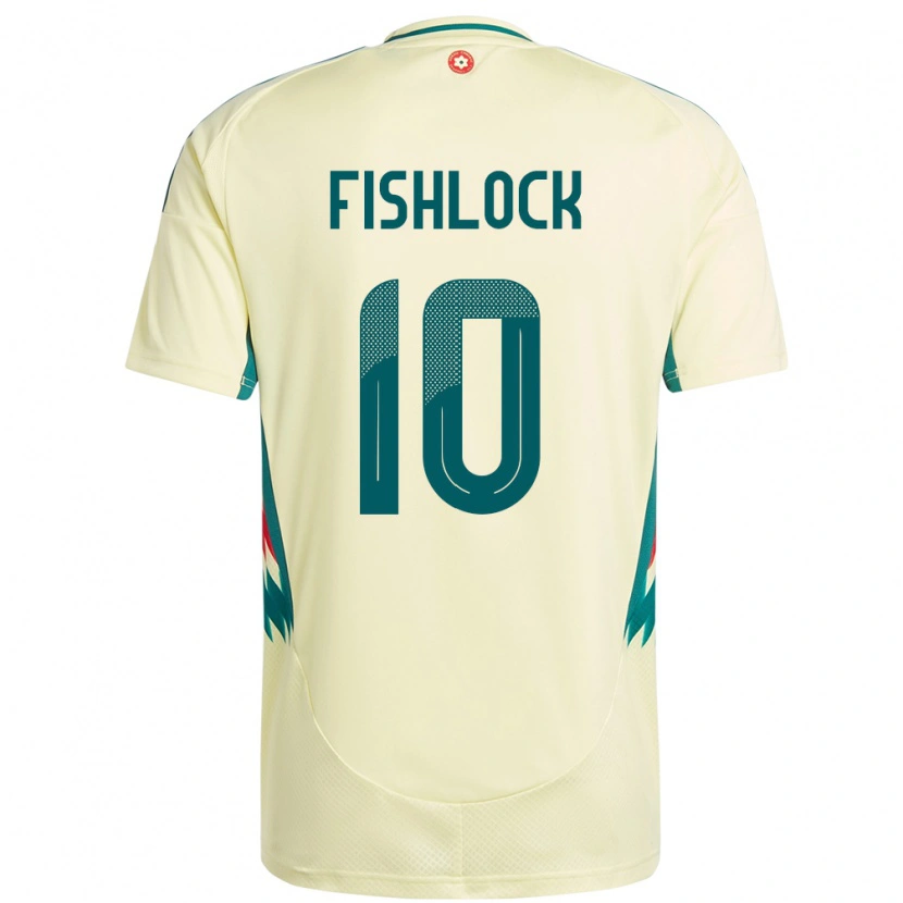 Danxen Uomo Maglia Galles Jessica Fishlock #10 Beige Giallo Kit Gara Away 24-26 Maglietta