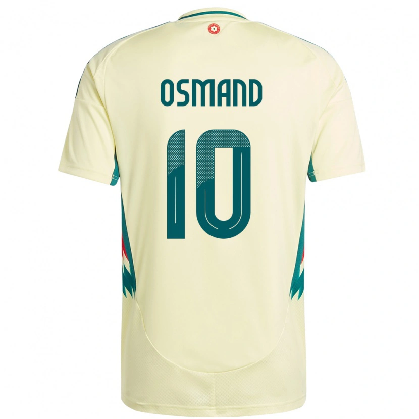Danxen Uomo Maglia Galles Callum Osmand #10 Beige Giallo Kit Gara Away 24-26 Maglietta