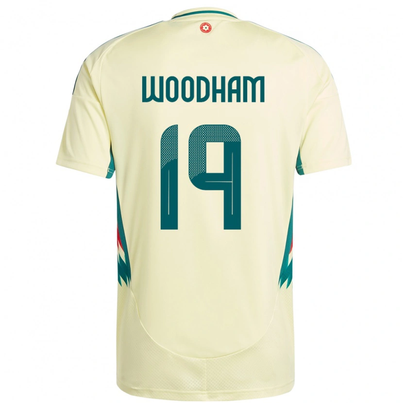 Danxen Uomo Maglia Galles Lily Woodham #19 Beige Giallo Kit Gara Away 24-26 Maglietta