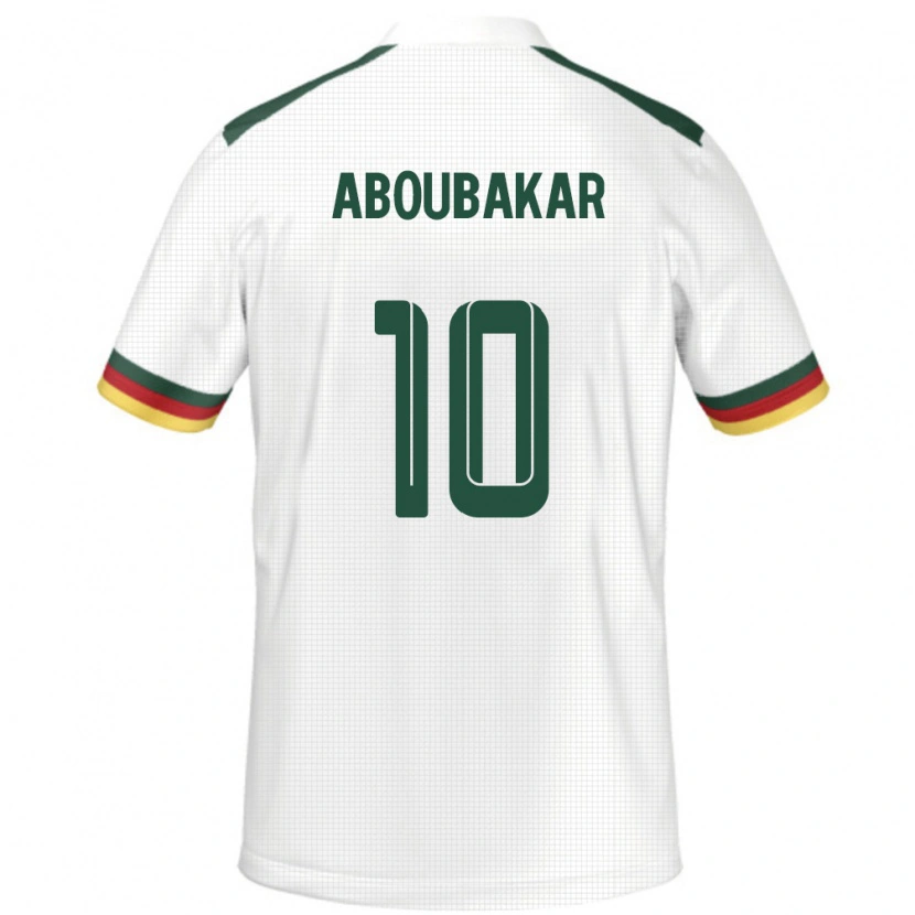Danxen Uomo Maglia Camerun Vincent Aboubakar #10 Bianco Kit Gara Away 24-26 Maglietta