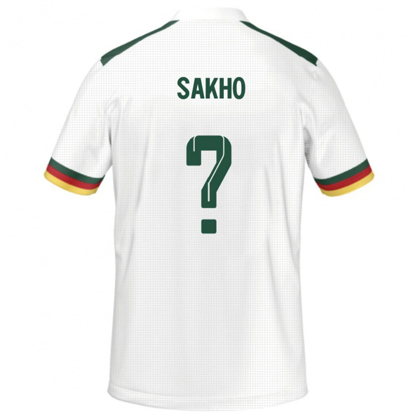 Danxen Uomo Maglia Camerun Tyrone Sakho #0 Bianco Kit Gara Away 24-26 Maglietta