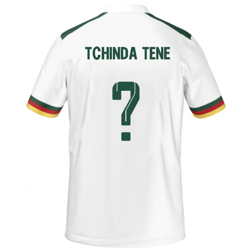 Danxen Uomo Maglia Camerun Joseph Tchinda Tene #0 Bianco Kit Gara Away 24-26 Maglietta