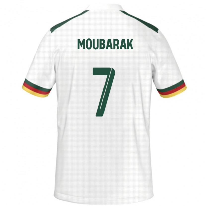 Danxen Uomo Maglia Camerun Alioum Moubarak #7 Bianco Kit Gara Away 24-26 Maglietta