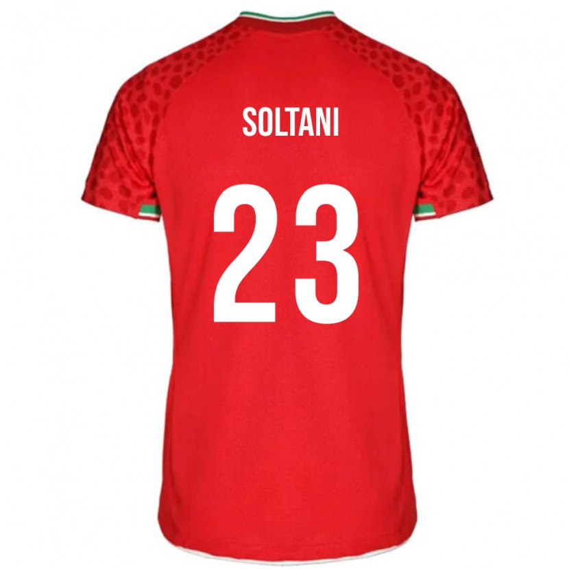 Danxen Uomo Maglia Iran Raouf Soltani #23 Rosso Kit Gara Away 24-26 Maglietta