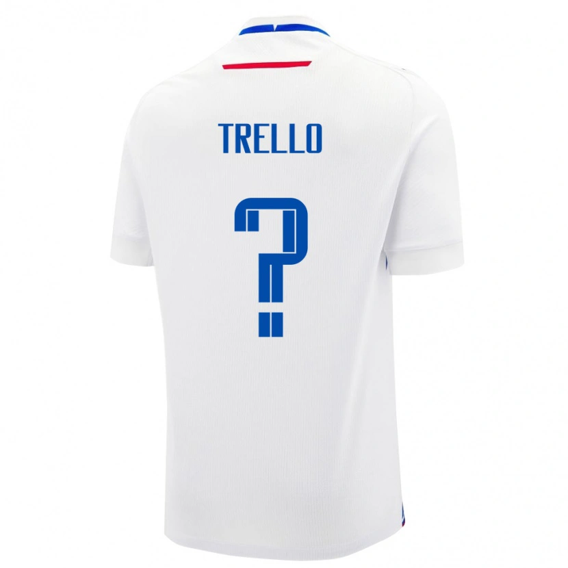 Danxen Uomo Maglia Slovacchia Filip Trello #0 Bianco Kit Gara Away 24-26 Maglietta