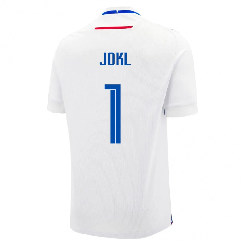 Danxen Uomo Maglia Slovacchia Jakub Jokl #1 Bianco Kit Gara Away 24-26 Maglietta
