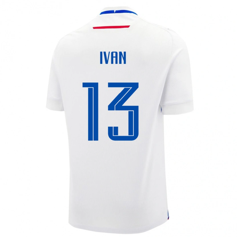 Danxen Uomo Maglia Slovacchia Matus Ivan #13 Bianco Kit Gara Away 24-26 Maglietta